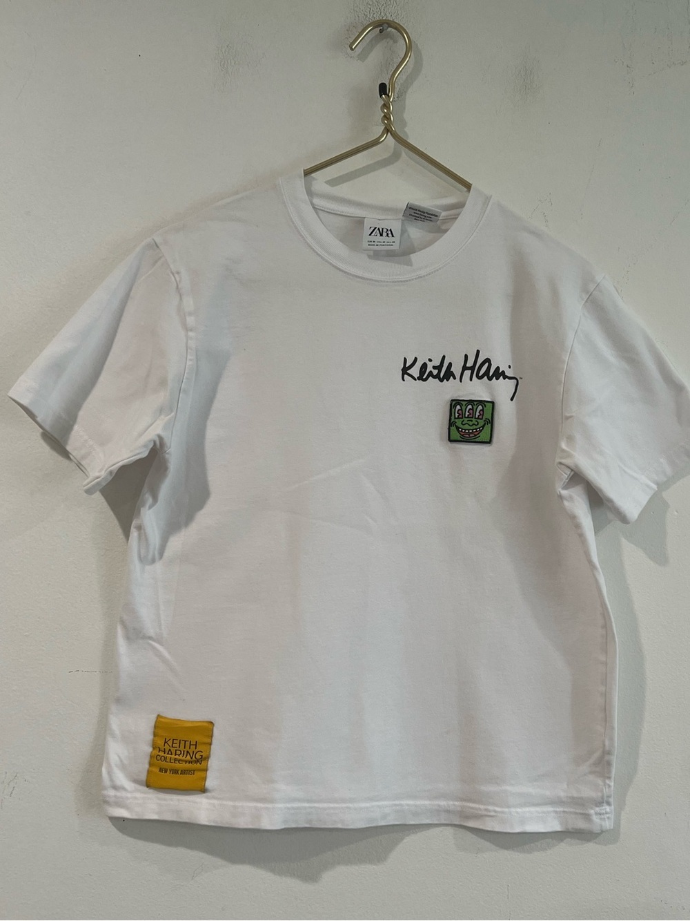 Zara Kids White Keith Haring Graphic Tee Limited edition M